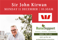A morning with Sir John Kirwan - Sir Don Rowland Events Centre, Lake Karāpiro, Waikato
