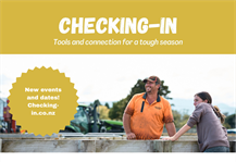 New events announced for "Checking-in" rural recovery project in the North Island