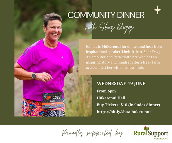 Community Dinner with Shaz Dagg - HUKERENUI