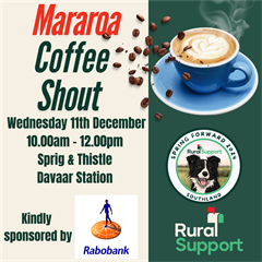 Mararoa Coffee Shout - Mararoa, Southland