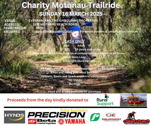 Motunau Charity Trail ride-Hurunui