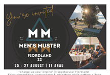 Men's Muster Fiordland 25-27 August 2022, Te Anau