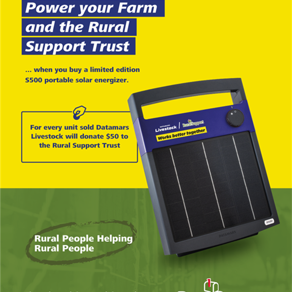 Datamars Livestock ‘super-charges’ support for Rural Support Trust "Time Out Tour"!