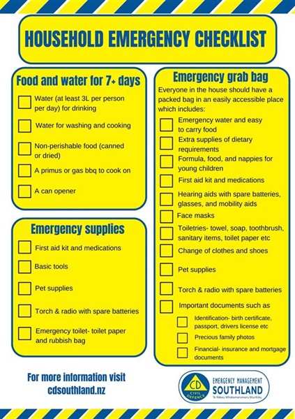 JW Go Bag Planner Emergency List First Aid Checklist - Etsy