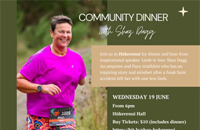 Community Dinner with Shaz Dagg - HUKERENUI