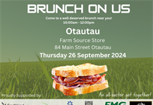 Brunch on Us - Otautau, Southland