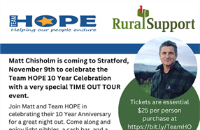 Time Out Tour Supporting Team HOPE, Stratford, Taranaki