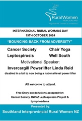 International Day of Rural Women - Winton, Southland