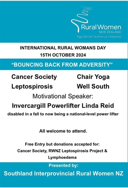 International Day of Rural Women - Winton, Southland