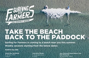 Surfing for Farmers - Ohope Beach, Bay of Plenty