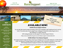 Bay of Plenty Rural Connect - Issue #26 - 4 February 2022