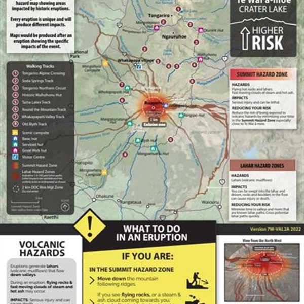 Volcanic Hazards on and around Mt Ruapehu